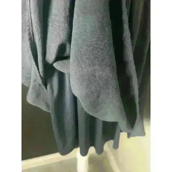 Nine West Woman's Gray Lined Ruffle Blouson Mini Dress- Size M - Picture 9 of 12